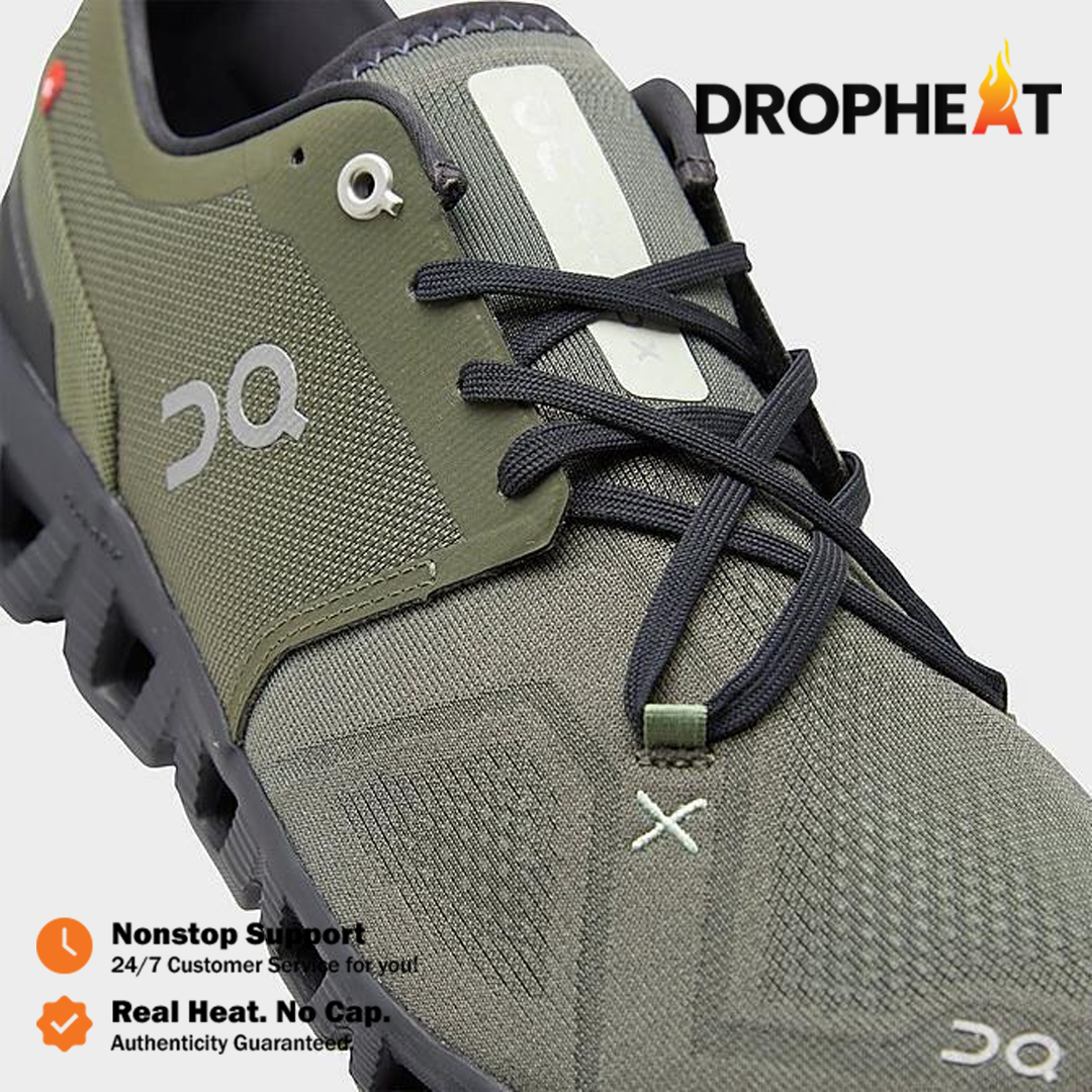 Sepatu On Running On Cloud X3 Olive Reseda Sneakers Authentic - Image 3