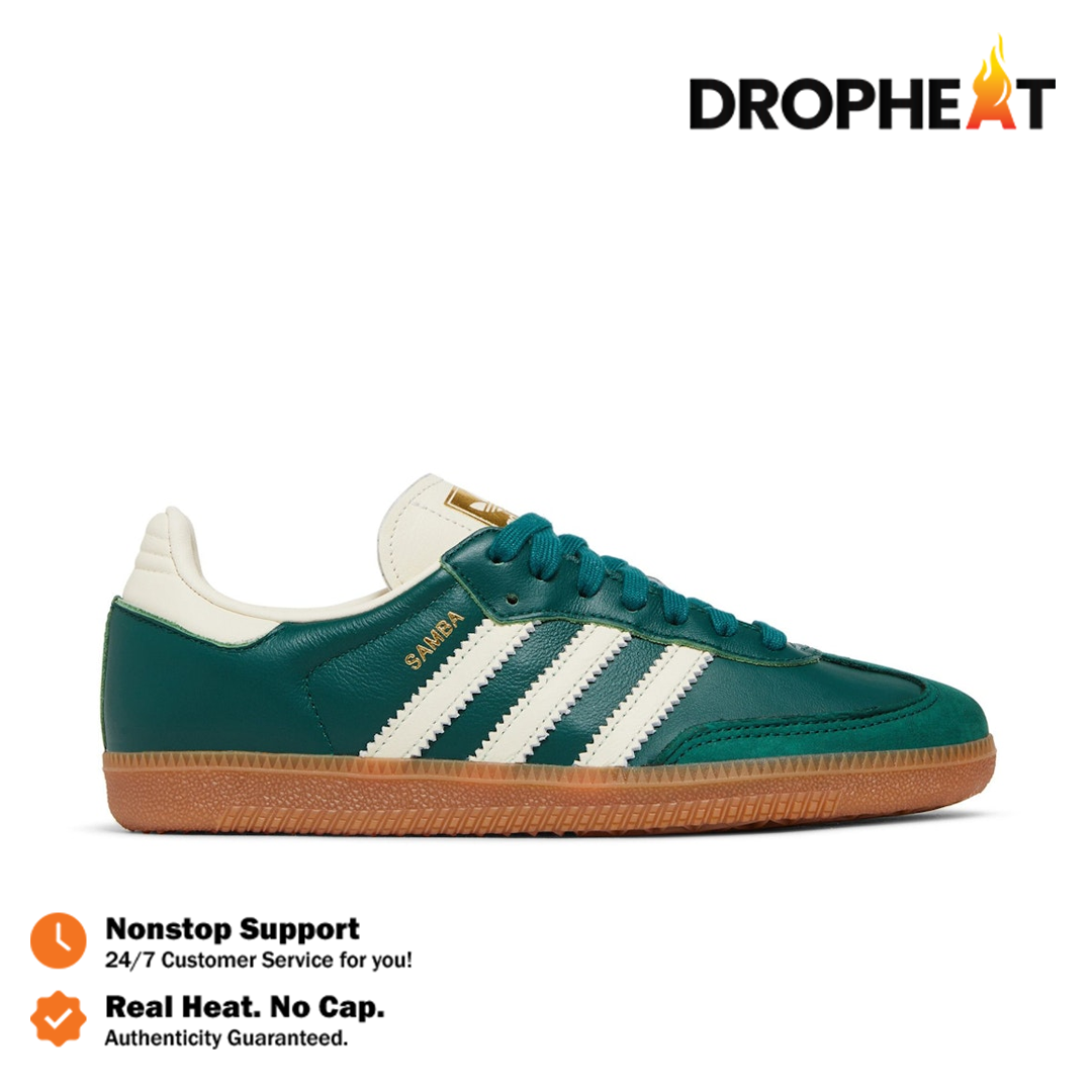 Sepatu Adidas Samba OG Collegiate Green Cream Sneakers Authentic