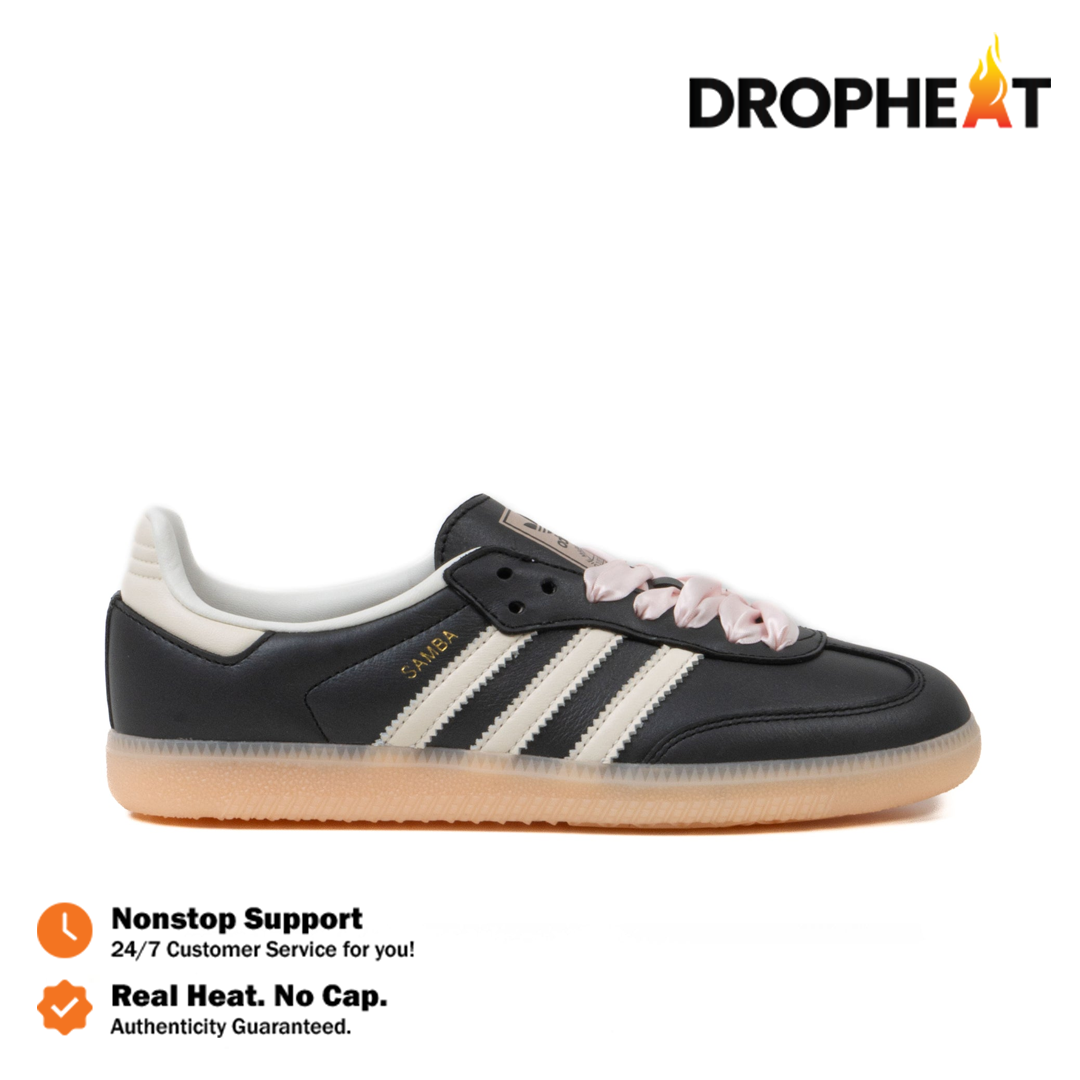 Sepatu Adidas Samba OG Core Black Wonder Quartz Pink Ribbon Sneakers Authentic