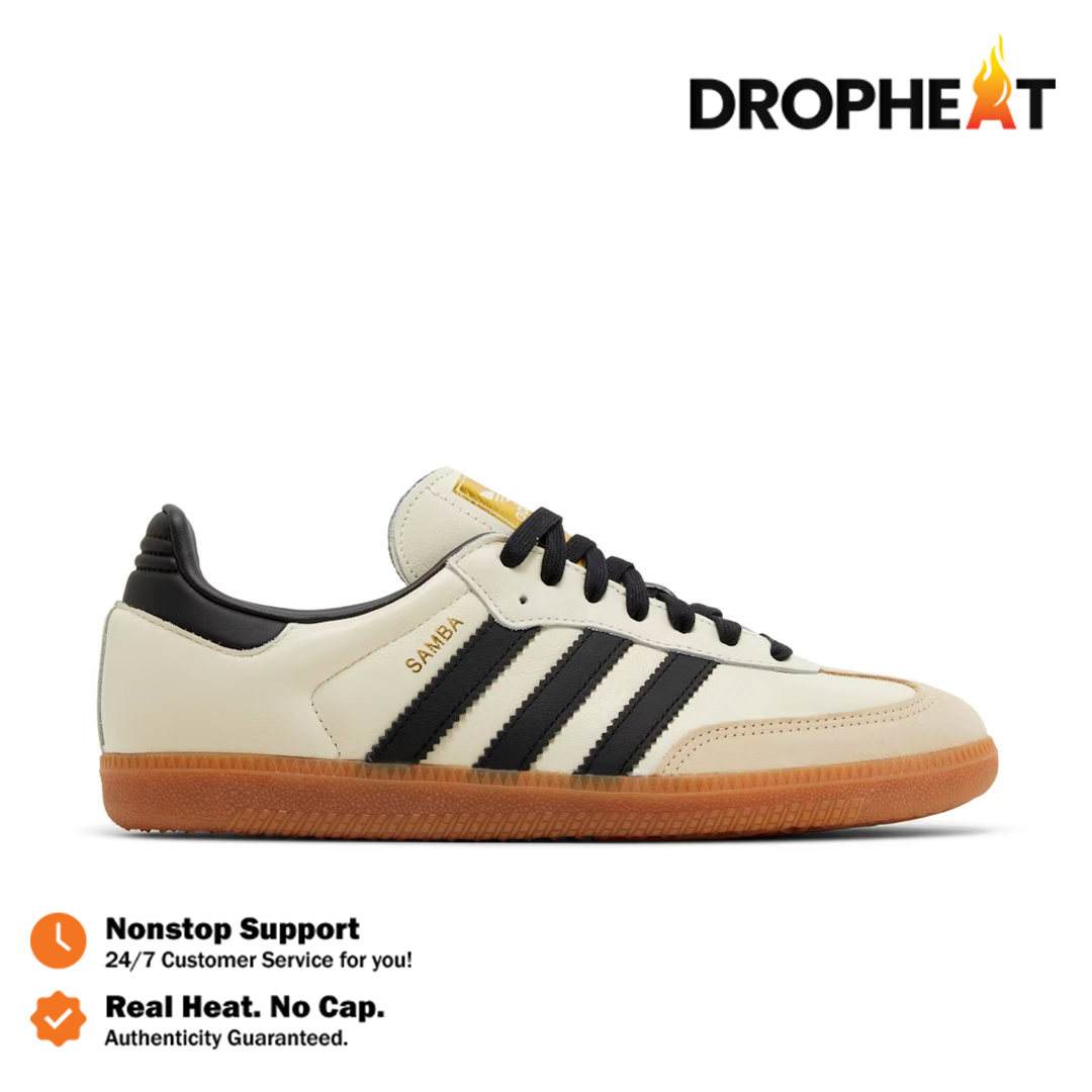 Sepatu Adidas Samba OG Cream White Sand Strata Sneakers Casual Authentic