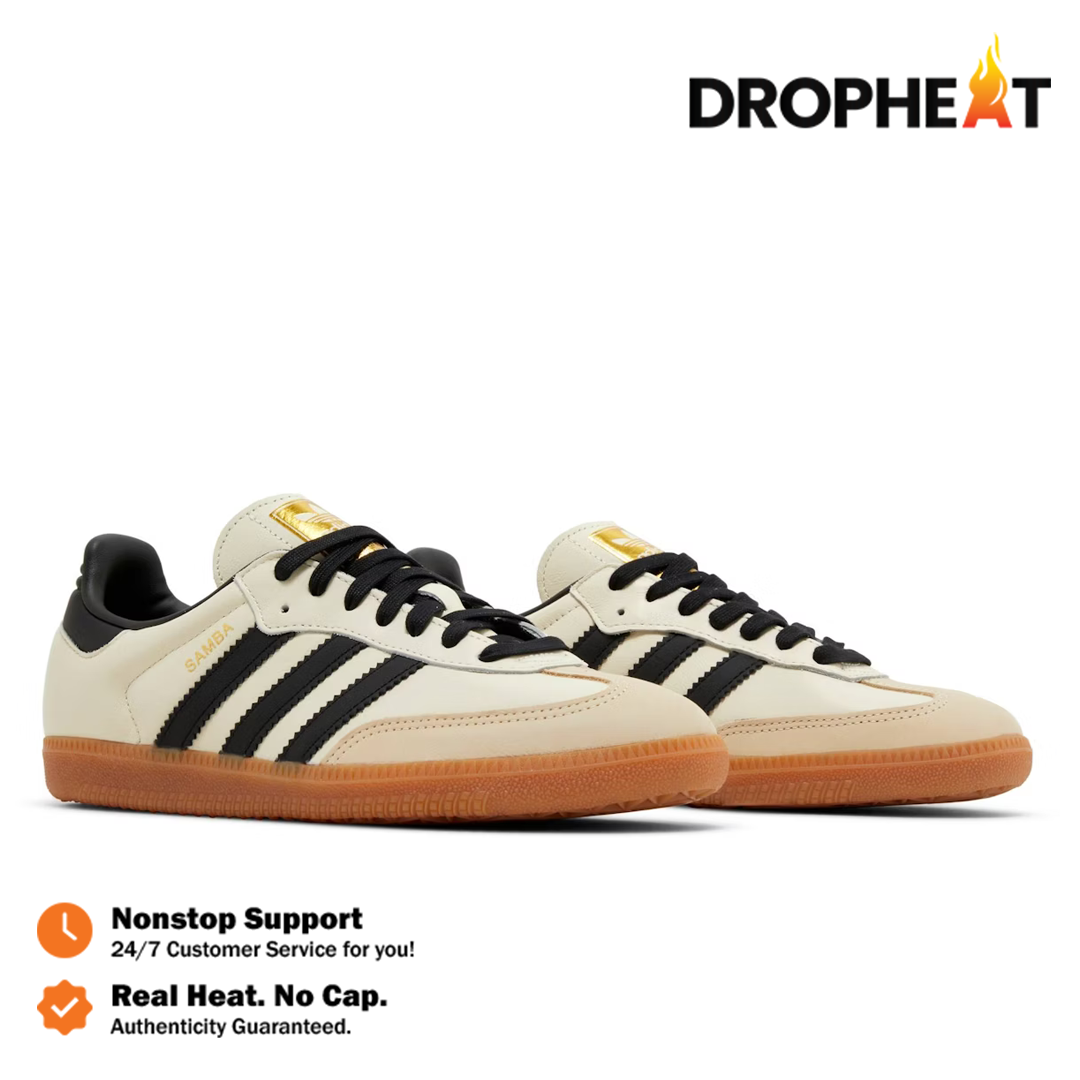 Sepatu Adidas Samba OG Cream White Sand Strata Sneakers Casual Authentic - Image 4