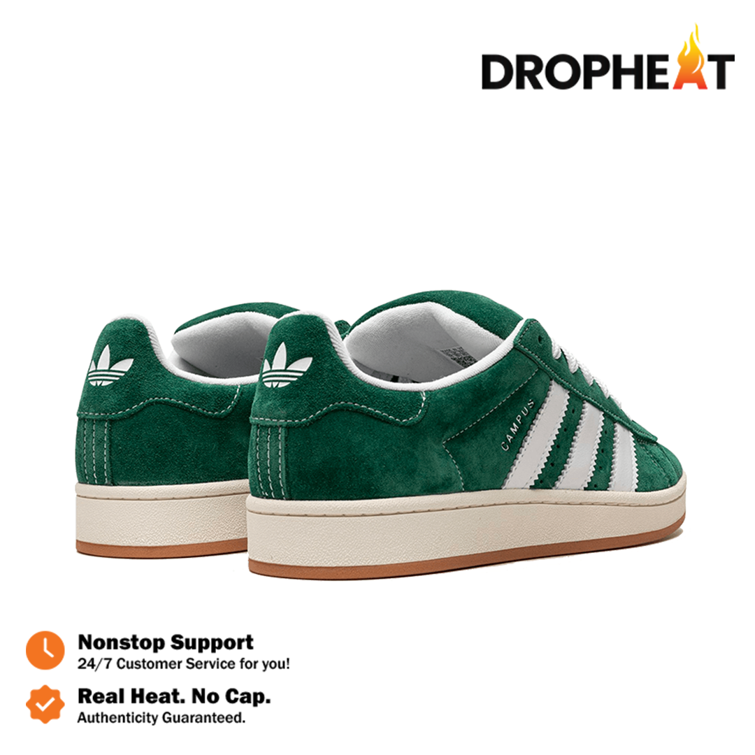 Sepatu Campus 00s Dark Green Cloud White Sneakers Authentic - Image 5