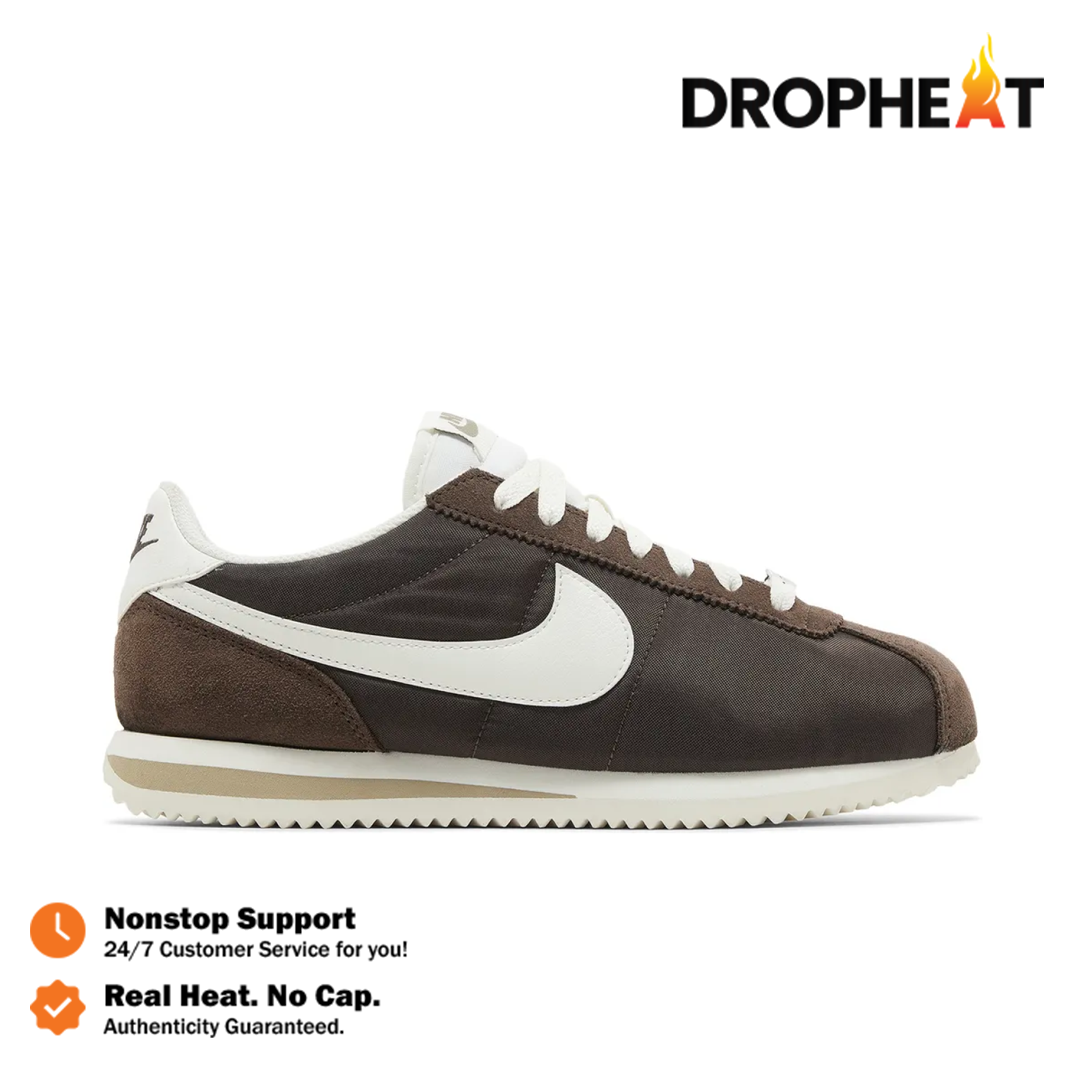 Sepatu Nike Cortez Baroque Brown White Sneakers Authentic