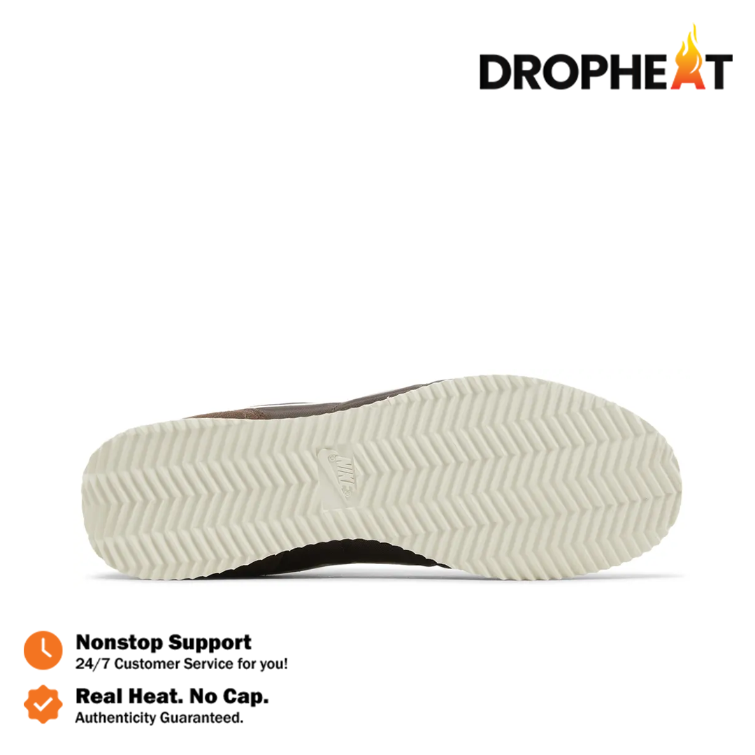 Sepatu Nike Cortez Baroque Brown White Sneakers Authentic - Image 3