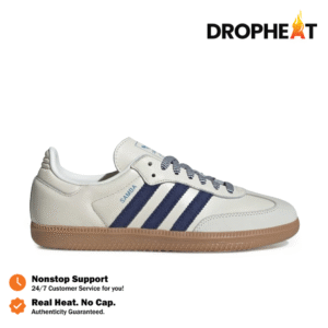 Sepatu Adidas Samba OG Dark Blue Clear Sky Sneakers Authentic