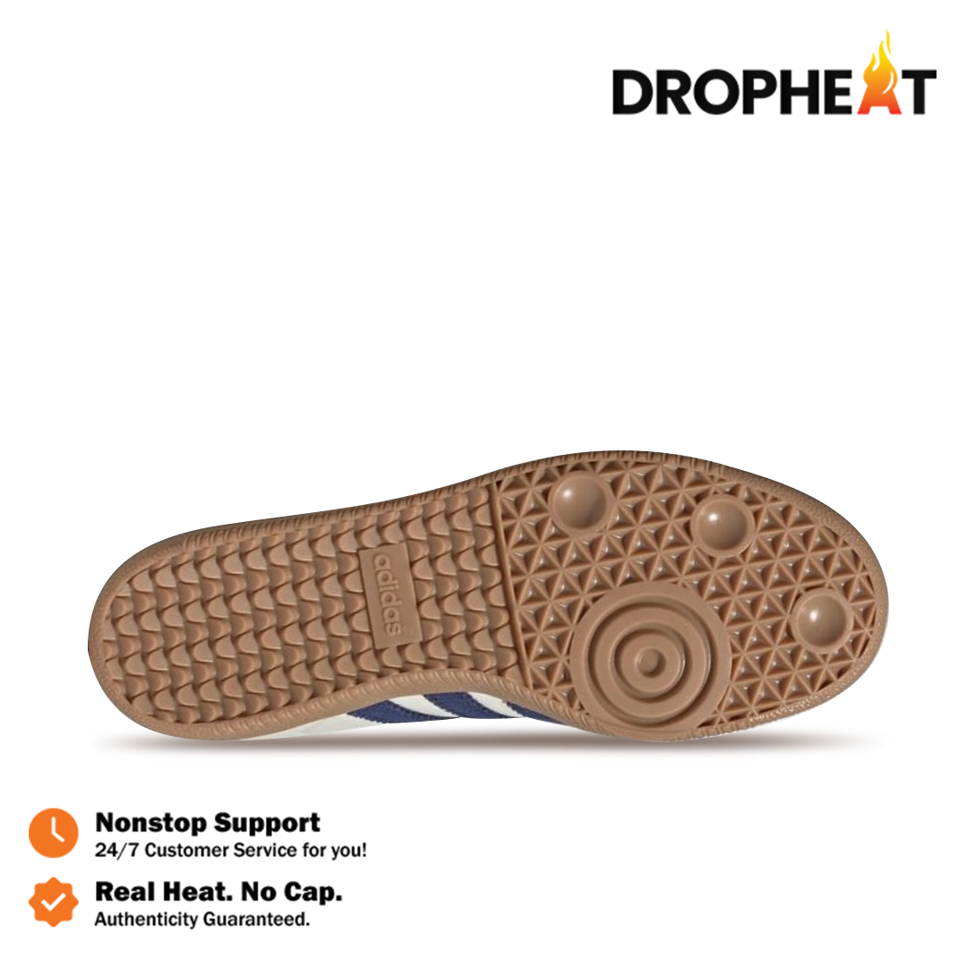 Sepatu Adidas Samba OG Dark Blue Clear Sky Sneakers Authentic - Image 3