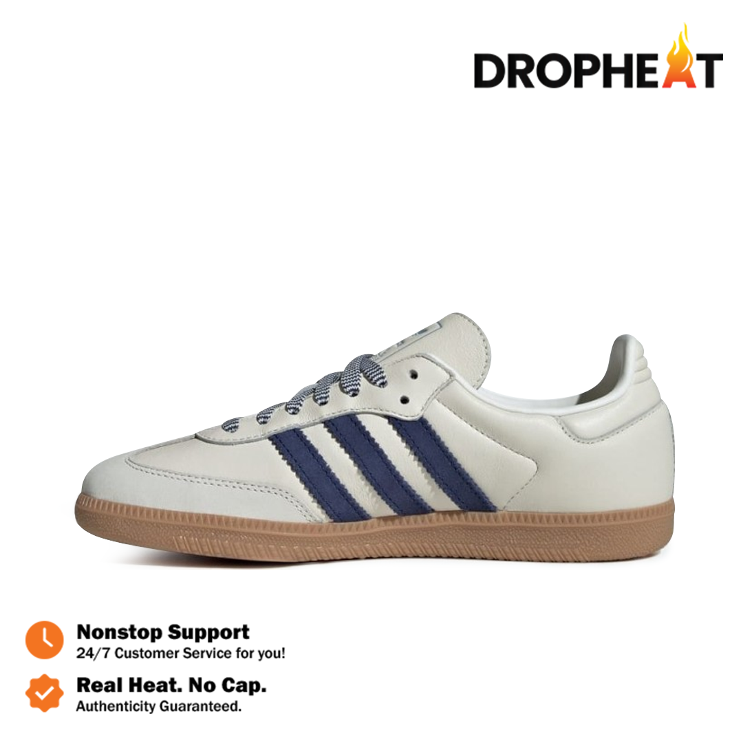 Sepatu Adidas Samba OG Dark Blue Clear Sky Sneakers Authentic - Image 2