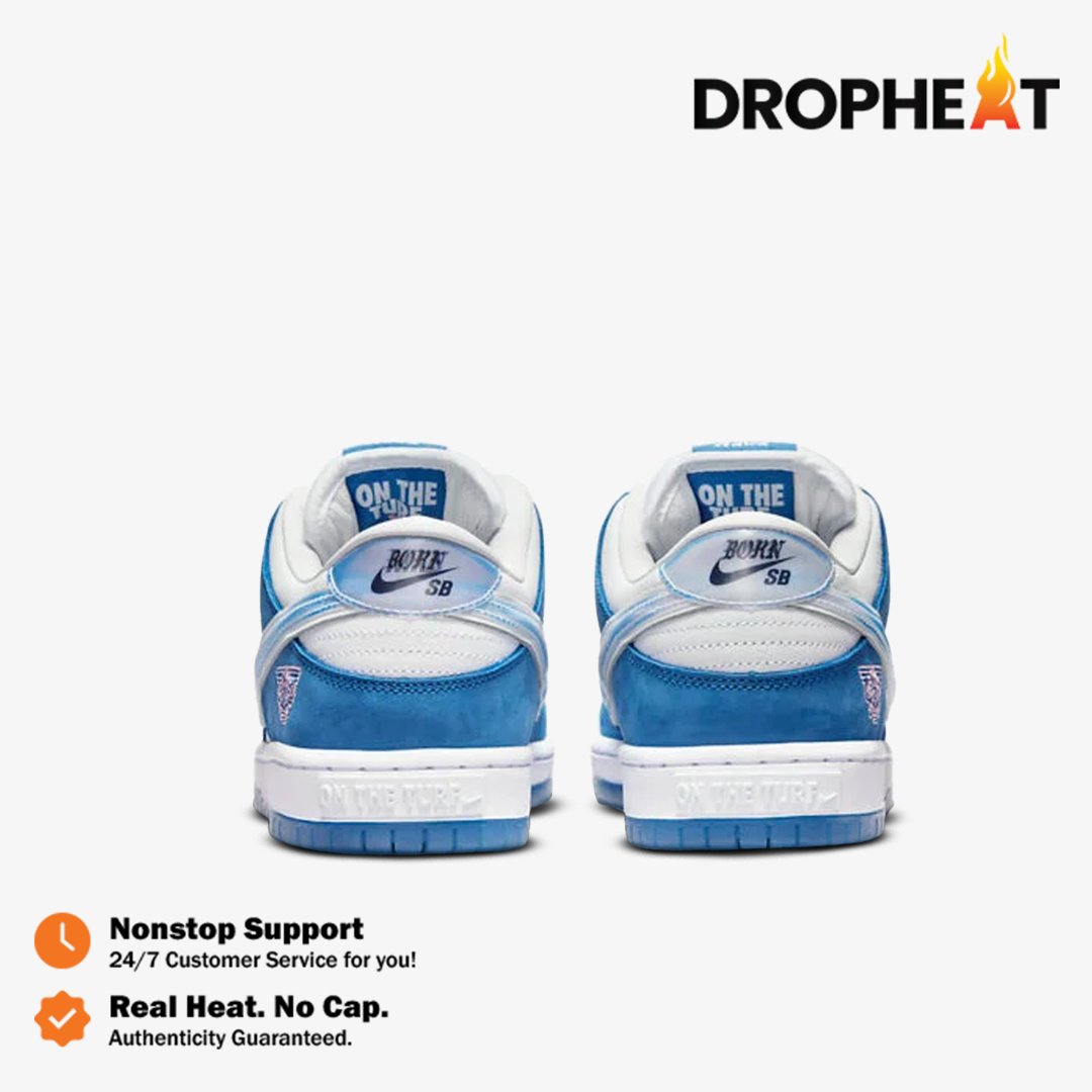 Nike SB Dunk Low Born Raised One Block At A Time Blue White Authentic - Image 5