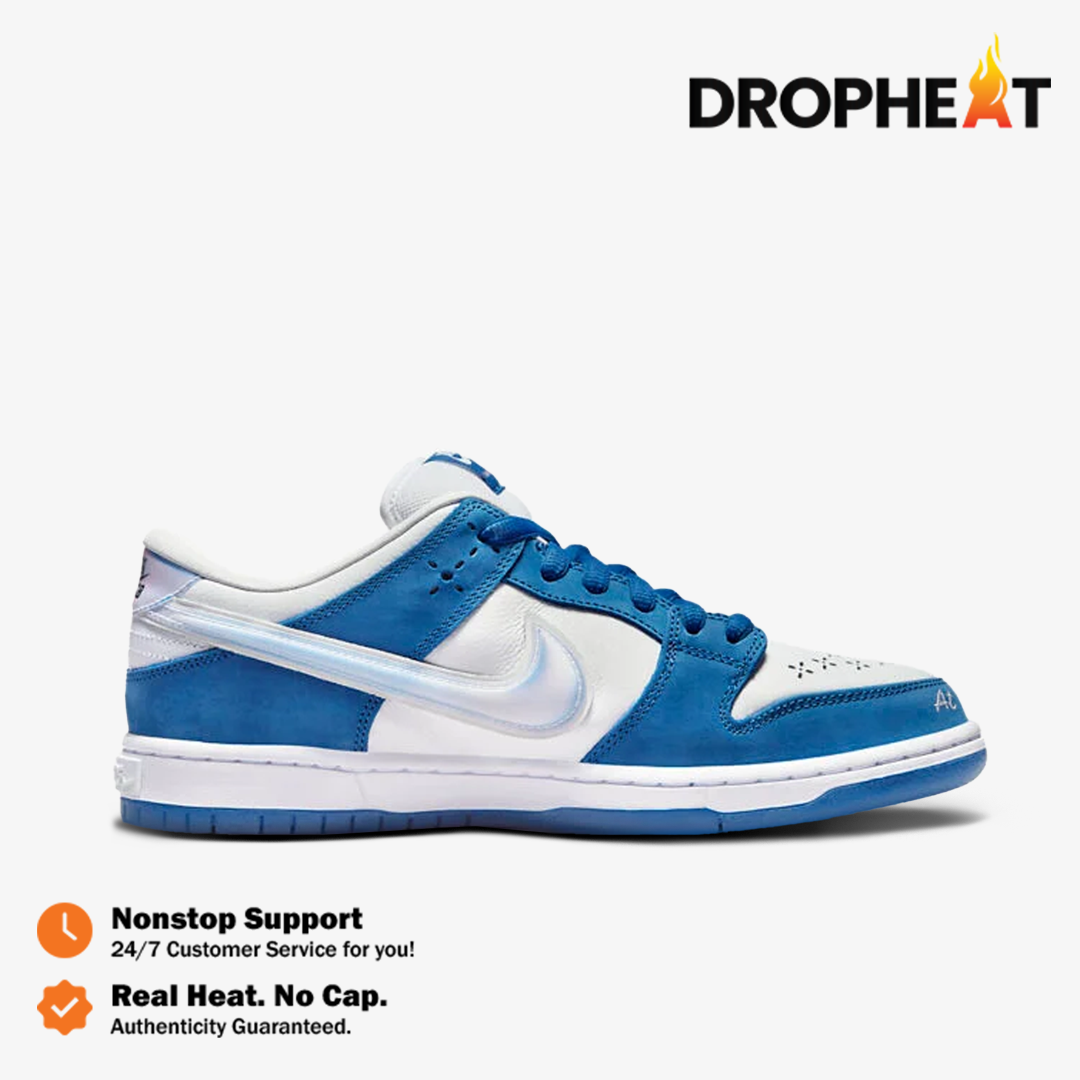 Nike SB Dunk Low Born Raised One Block At A Time Blue White Authentic