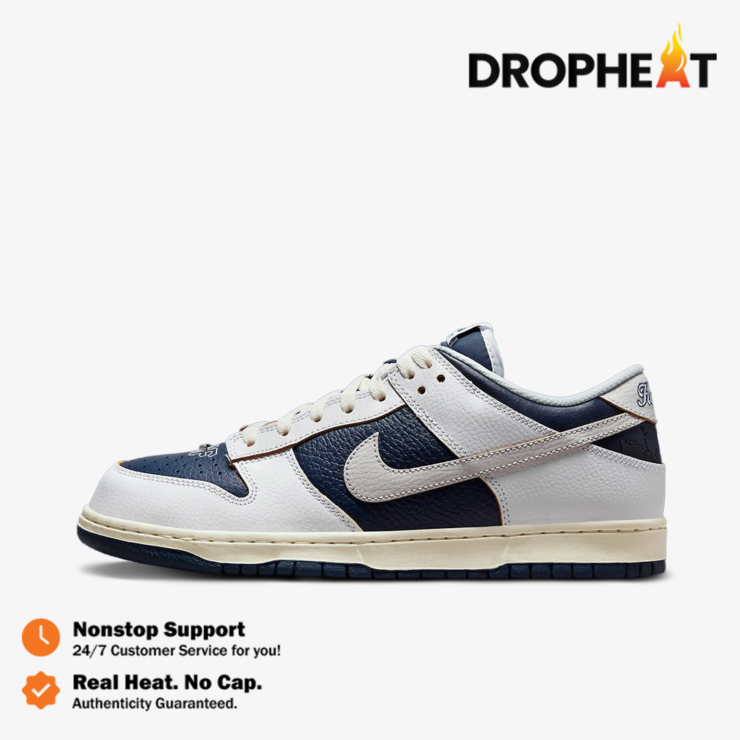 Nike SB Dunk Low HUF New York White Navy Blue Authentic - Image 2