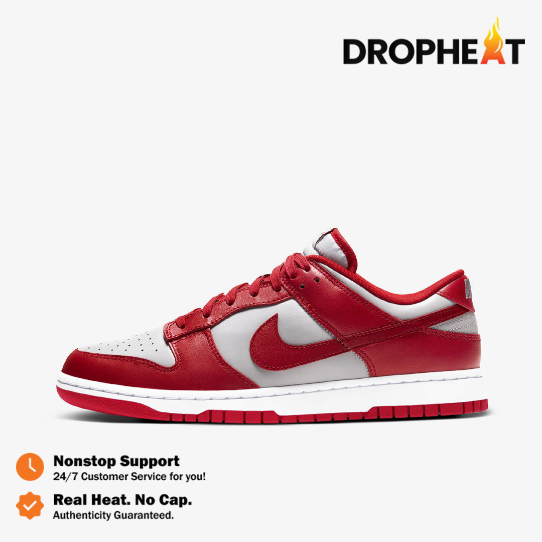 Nike Dunk Low Retro UNLV Varsity Red 2021 Red Grey Authentic - Image 2
