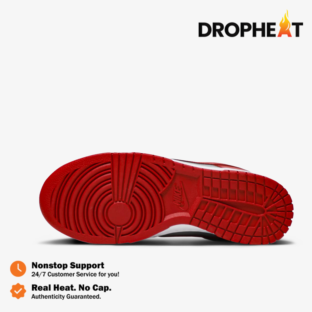 Nike Dunk Low Retro UNLV Varsity Red 2021 Red Grey Authentic - Image 3