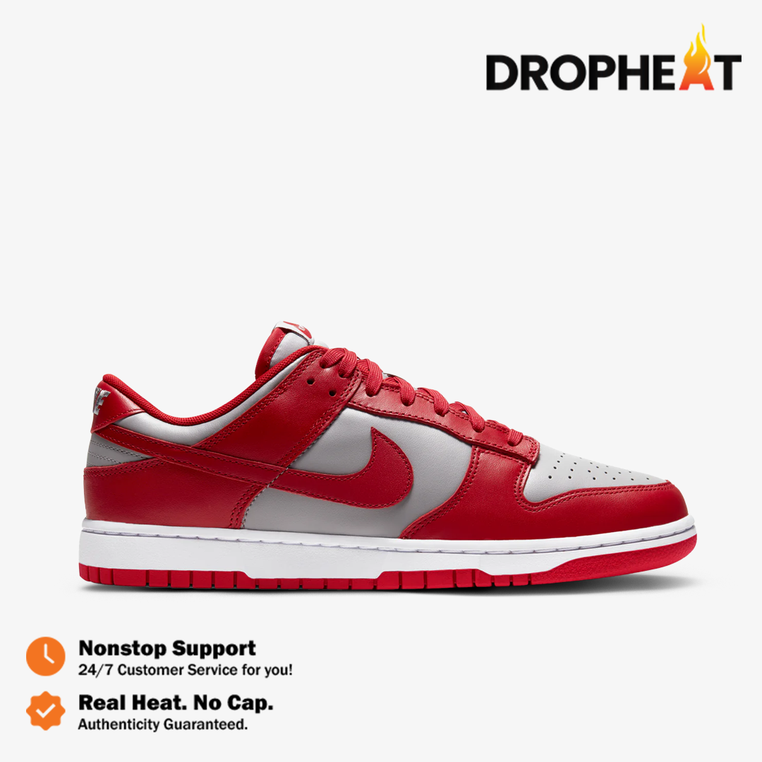 Nike Dunk Low Retro UNLV Varsity Red 2021 Red Grey Authentic
