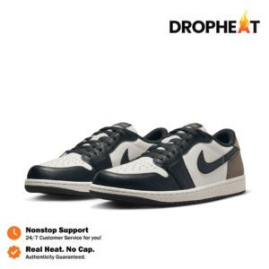 Sepatu Nike Air Jordan 1 Low OG Dark Mocha Brown Sneakers Authentic