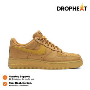Nike Air Force 1 Low Flax Gum Light Brown Wheat Gum Authentic