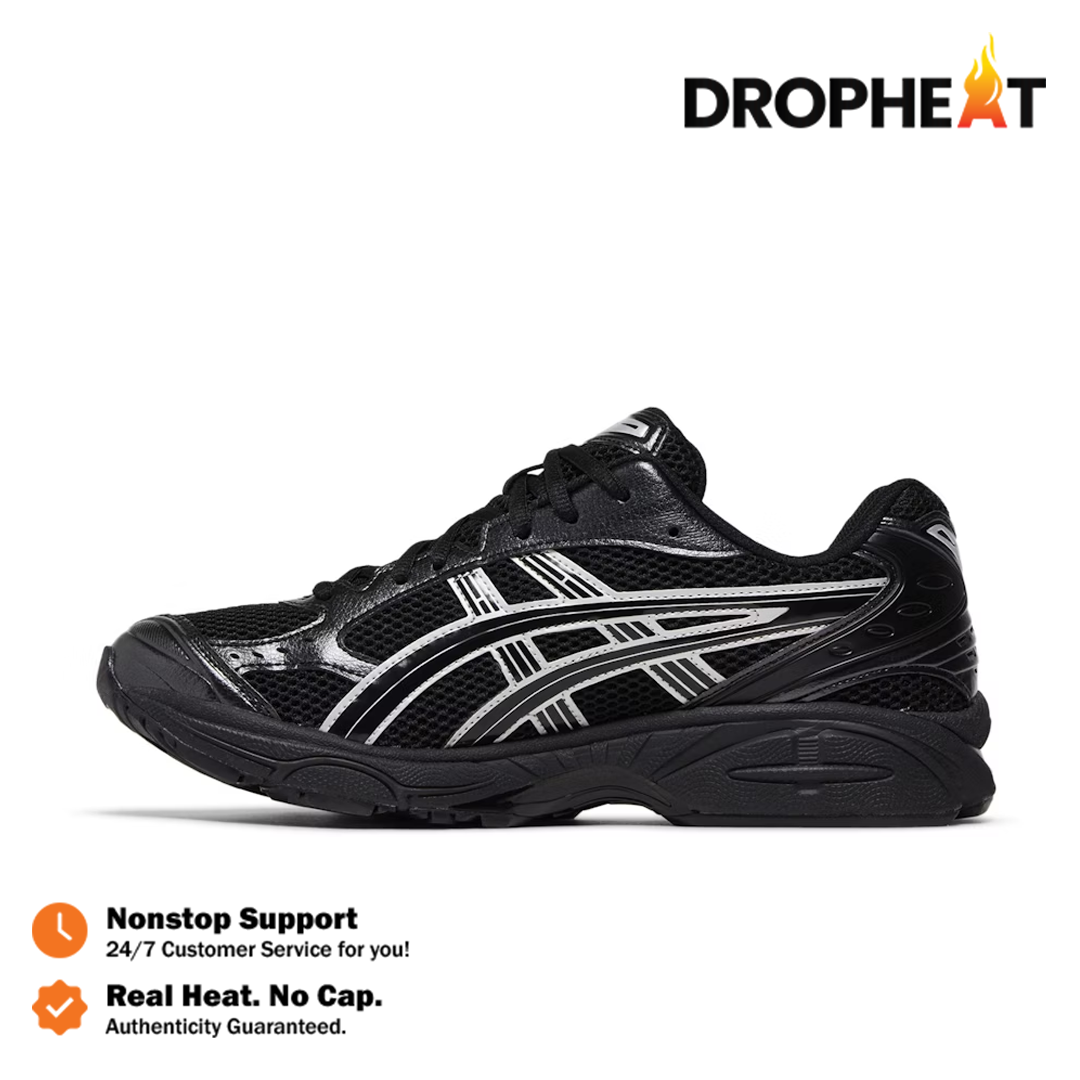 Sepatu Asics Gel Kayano 14 Black Silver Sneakers Authentic - Image 4