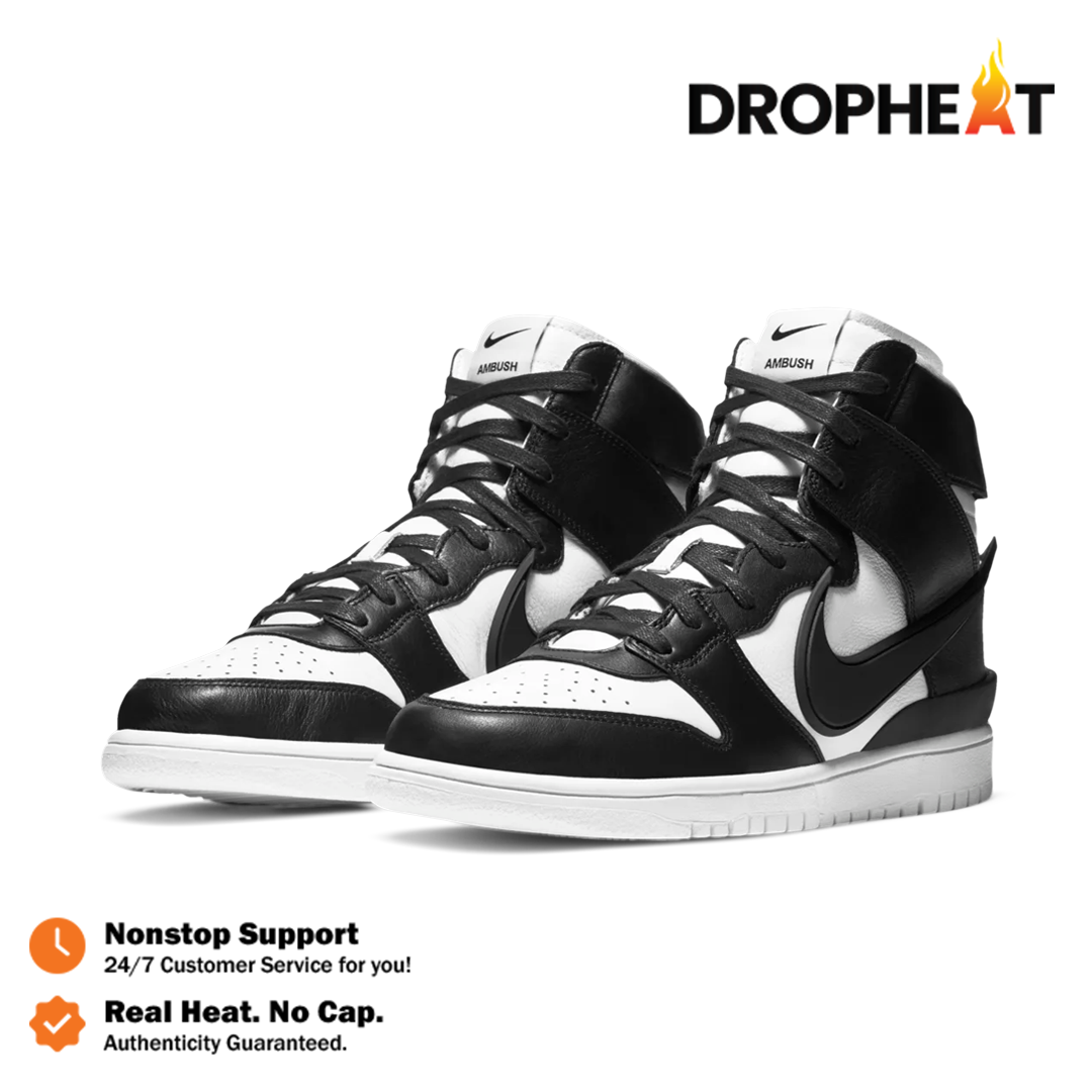 Nike Dunk High x AMBUSH High Ambush Blackwhite Authentic - Image 4