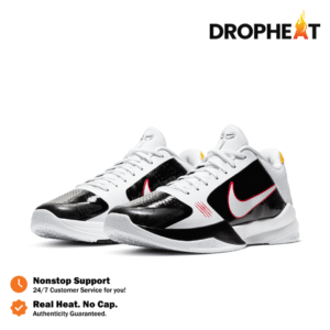 Sepatu Basket Zoom Kobe 5 Protro Bruce Lee Alternate White Sneakers Authentic