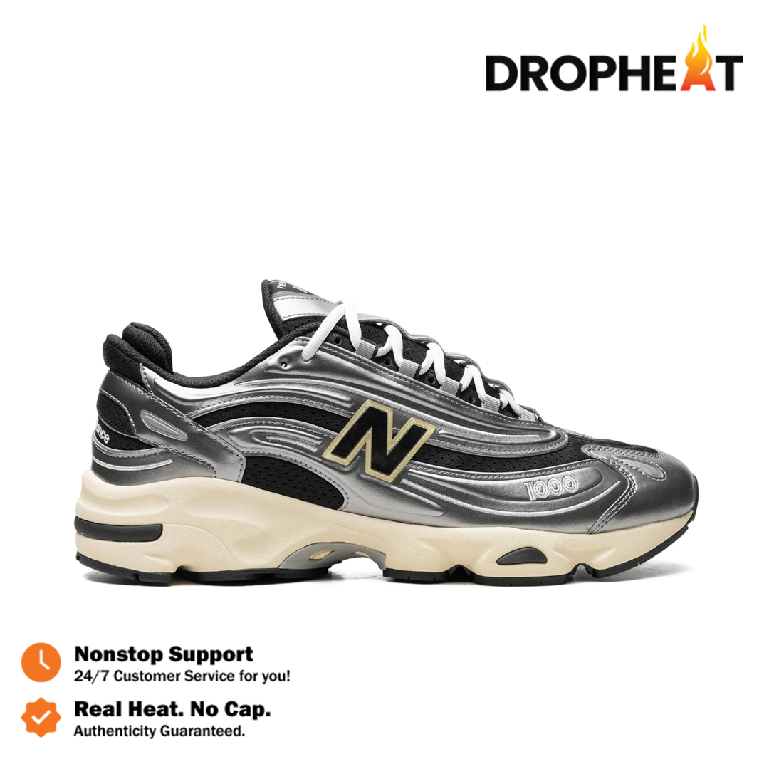 Sepatu New Balance 1000 Silver Metallic Sneakers Authentic