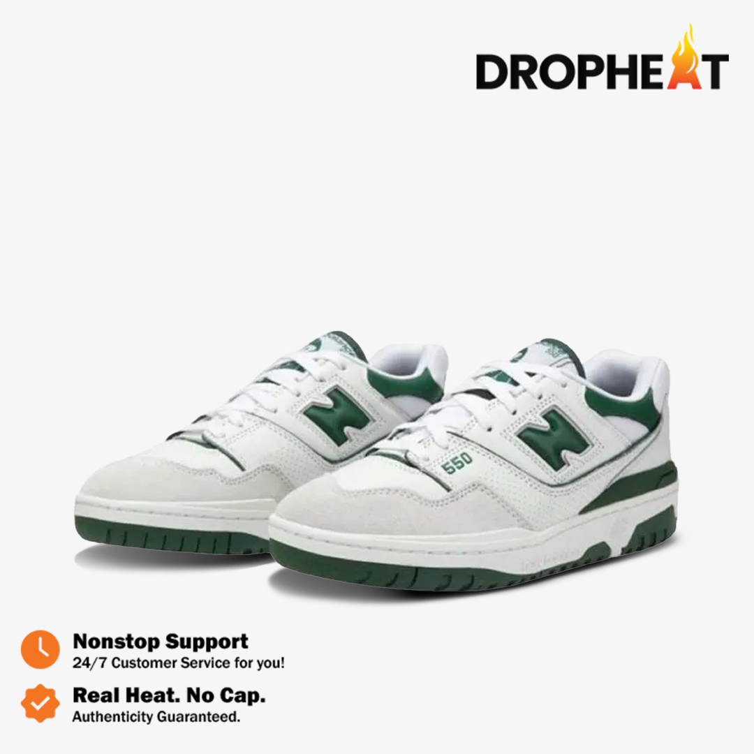New Balance 550 NB 550 White Green White and Green Authentic - Image 4