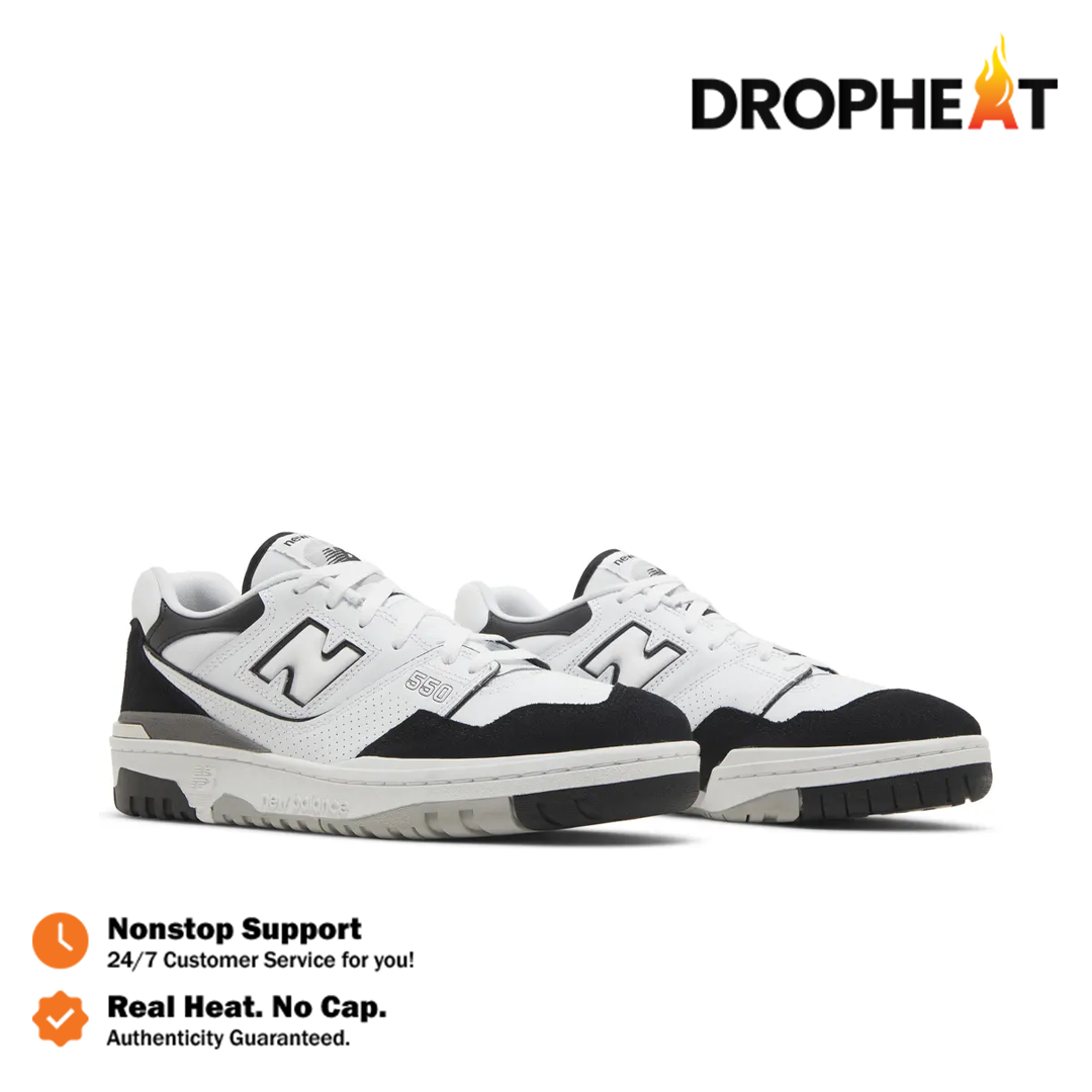 Sepatu NB 550 White Black Rain Cloud Sneakers Casual Authentic - Image 4