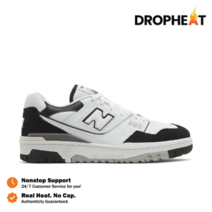 Sepatu NB 550 White Black Rain Cloud Sneakers Casual Authentic