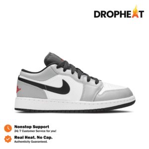 Air Jordan 1 Low Light Smoke Grey White Black Authentic