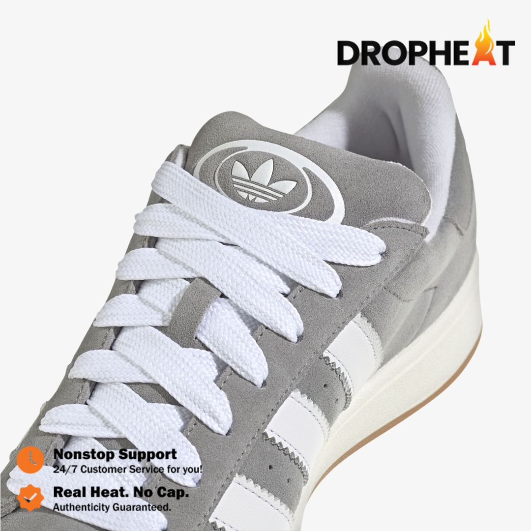 Adidas Campus 00s Grey Three Cloud White Grey Gum Authentic - Image 4