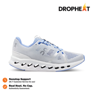 Sepatu On Running On Cloudsurfer Heather White Blue Sneakers Authentic