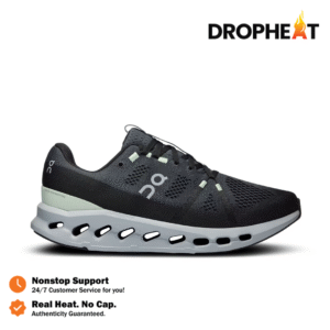 Sepatu On Running On Cloudsurfer Iron Glacier Black Grey Sneakers Authentic