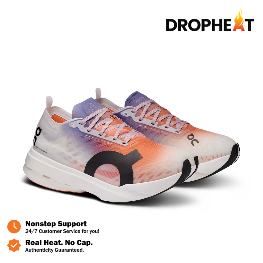 On Running On Cloudboom Strike Flame White Flame Prism Capsule Sneakers Authentic - Image 4