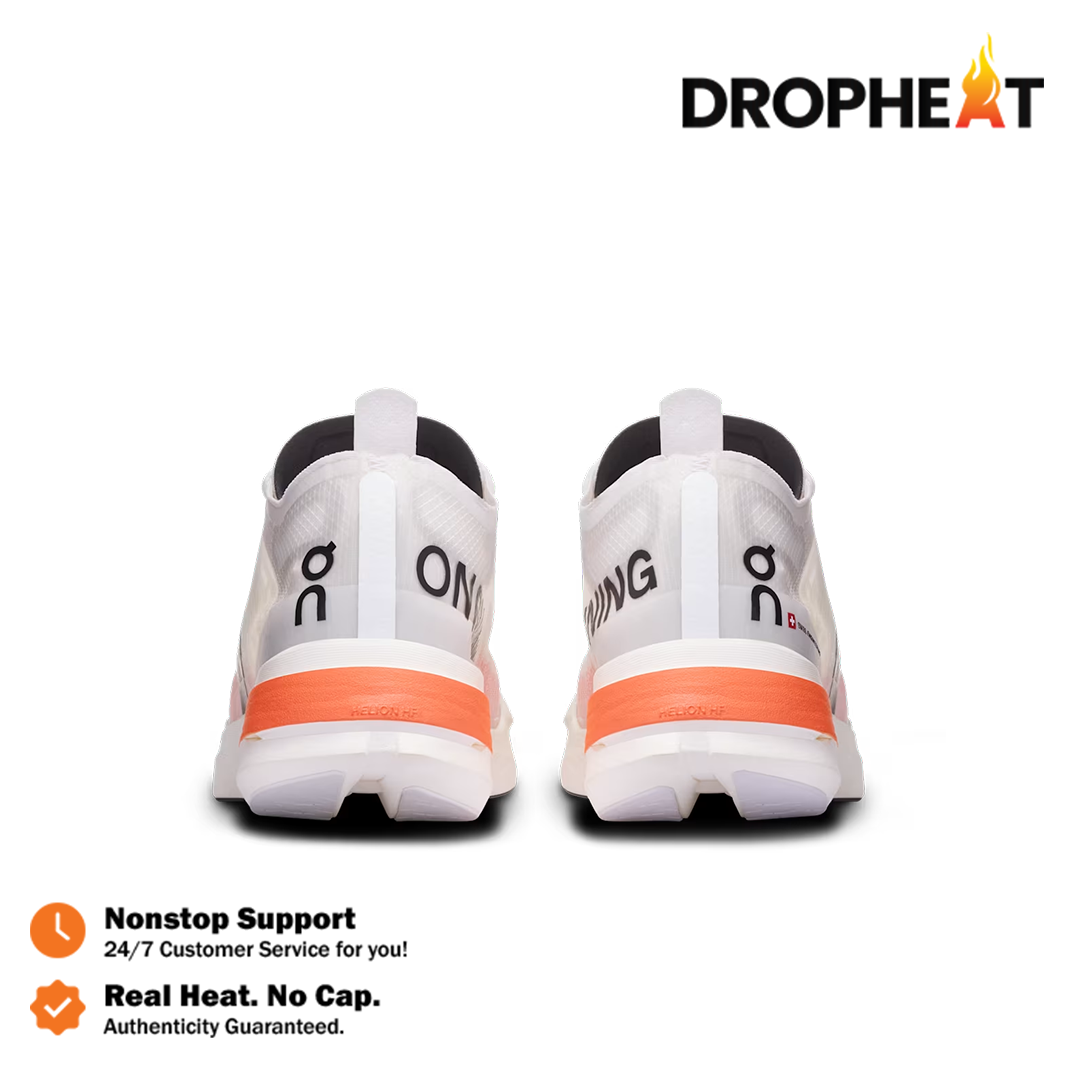 On Running On Cloudboom Strike Unisex White Orange Sneakers Authentic - Image 5