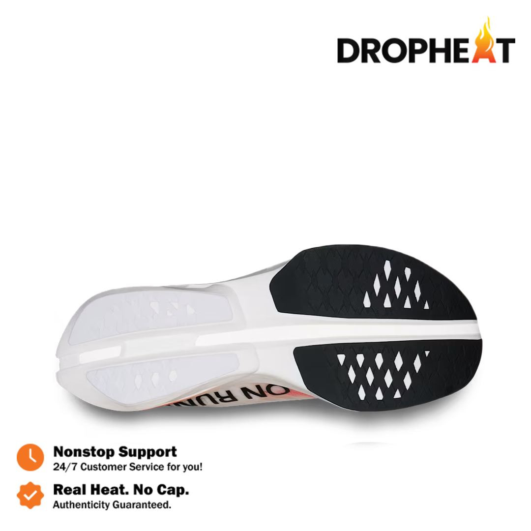 On Running On Cloudboom Strike Unisex White Orange Sneakers Authentic - Image 3