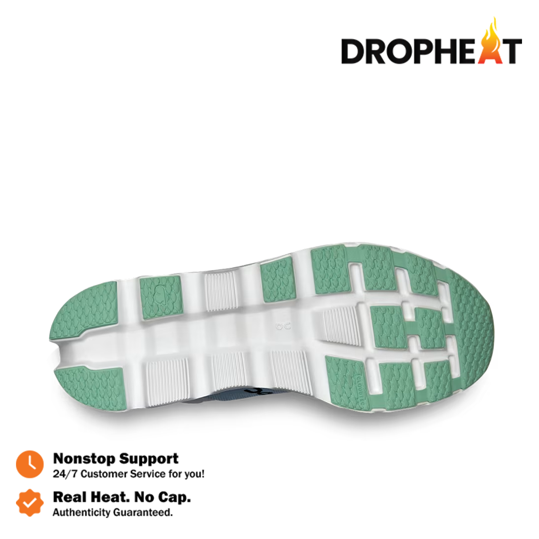 Sepatu On Running On Cloudstratus 3 Wash Metal Blue Sneakers Authentic - Image 3