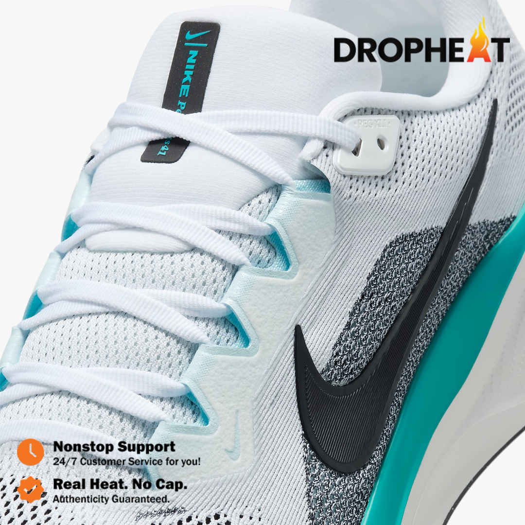 Sepatu Nike Air Zoom Pegasus 41 White Dusty Cactus Sneakers Authentic - Image 4