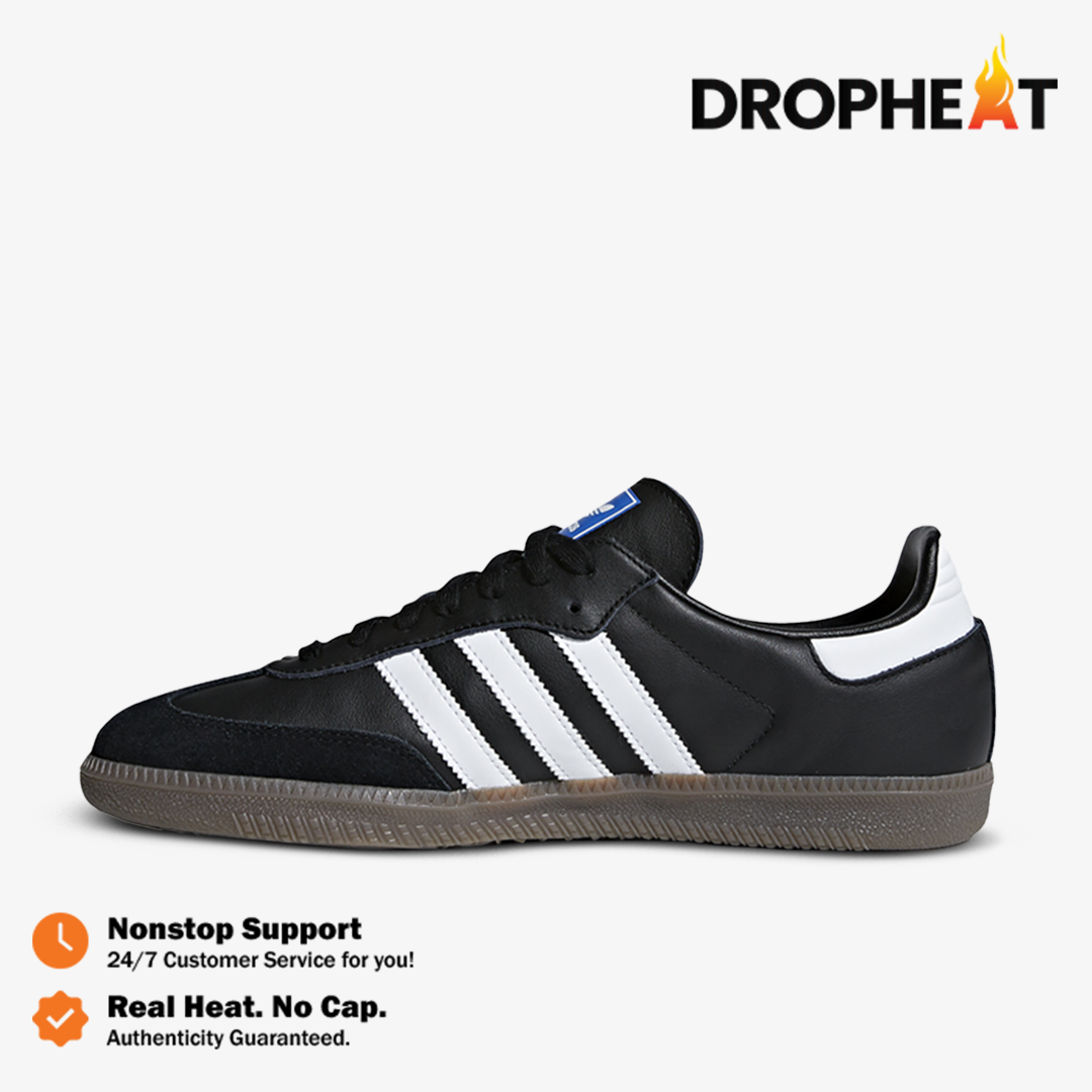 Adidas Samba OG Black Gum White Stripes Authentic - Image 2