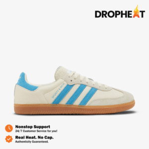 Adidas Samba OG Sporty & Rich Cream Blue Cream White Blue Rush Authentic