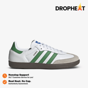 Adidas Samba OG White Green White Black Green Authentic