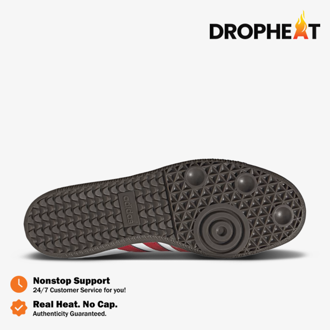 Adidas Samba OG White Red White Brown Authentic - Image 3