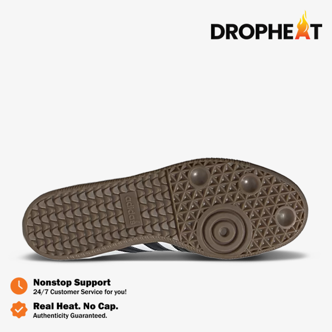 Adidas Samba Vegan White Gum Cloud White Coreblack Authentic - Image 3