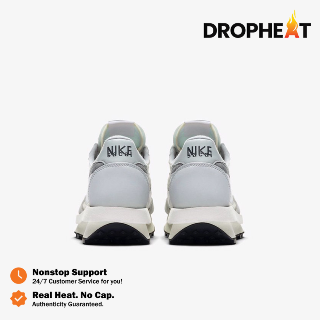 Sepatu Nike Sacai LD Waffle Summit White Grey Sneakers Authentic - Image 5