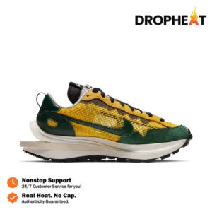 Sepatu Nike Sacai Vaporwaffle Tour Yellow Green Sneakers Authentic