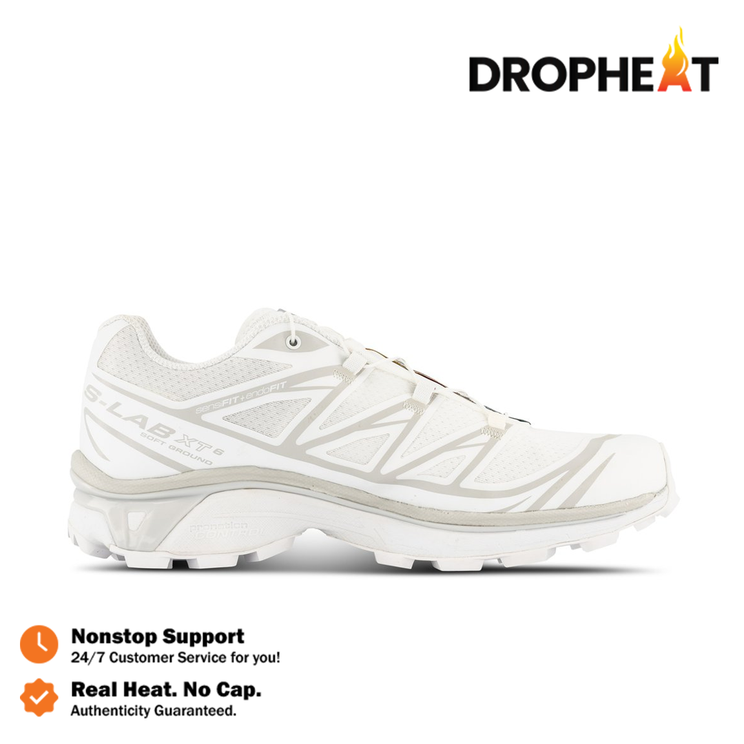 Sepatu Salomon XT6 XT-6 White Lunar Rock Sneakers Authentic - Image 3