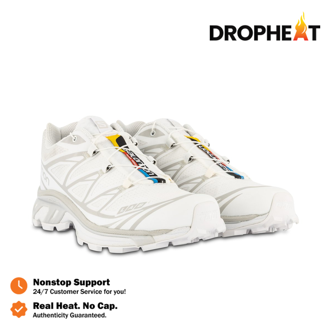 Sepatu Salomon XT6 XT-6 White Lunar Rock Sneakers Authentic - Image 4