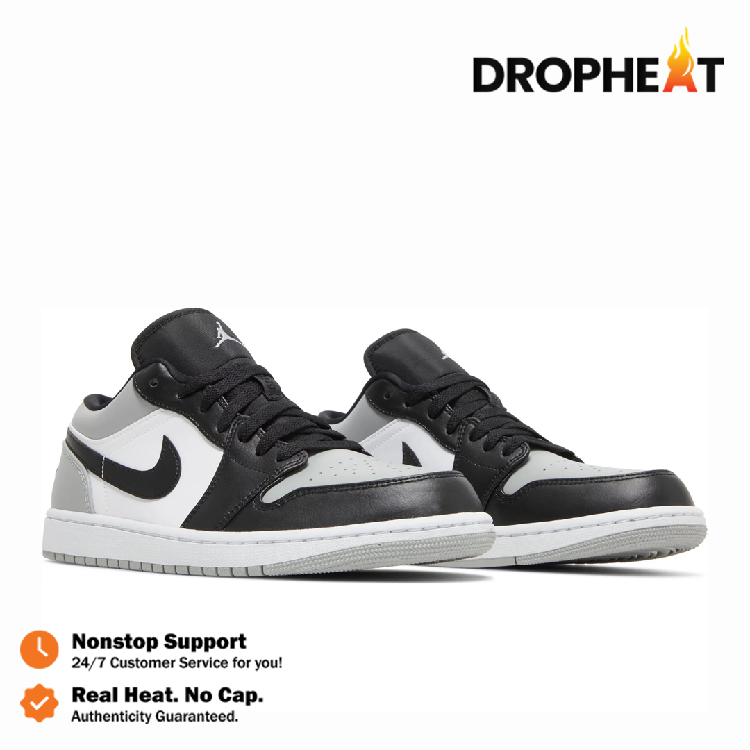 Nike Air Jordan 1 Low Shadow Toe Grey Atmosphere Grey Toe Authentic - Image 4