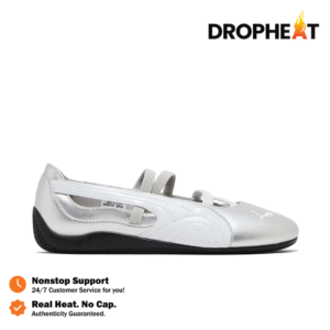 Sepatu Speedcat Ballet Silver White Black Sneakers Authentic