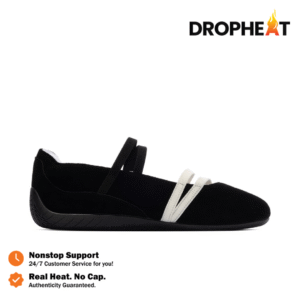 Sepatu Speedcat Ballet Suede Black White Sneakers Authentic