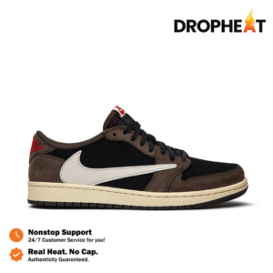 Nike Air Jordan 1 Low OG x Travis Scott Dark Brown Black White authentic