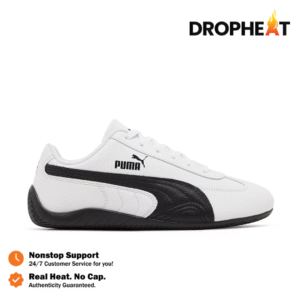 Sepatu Puma Speedcat OG Leather White Black Sneakers Authentic