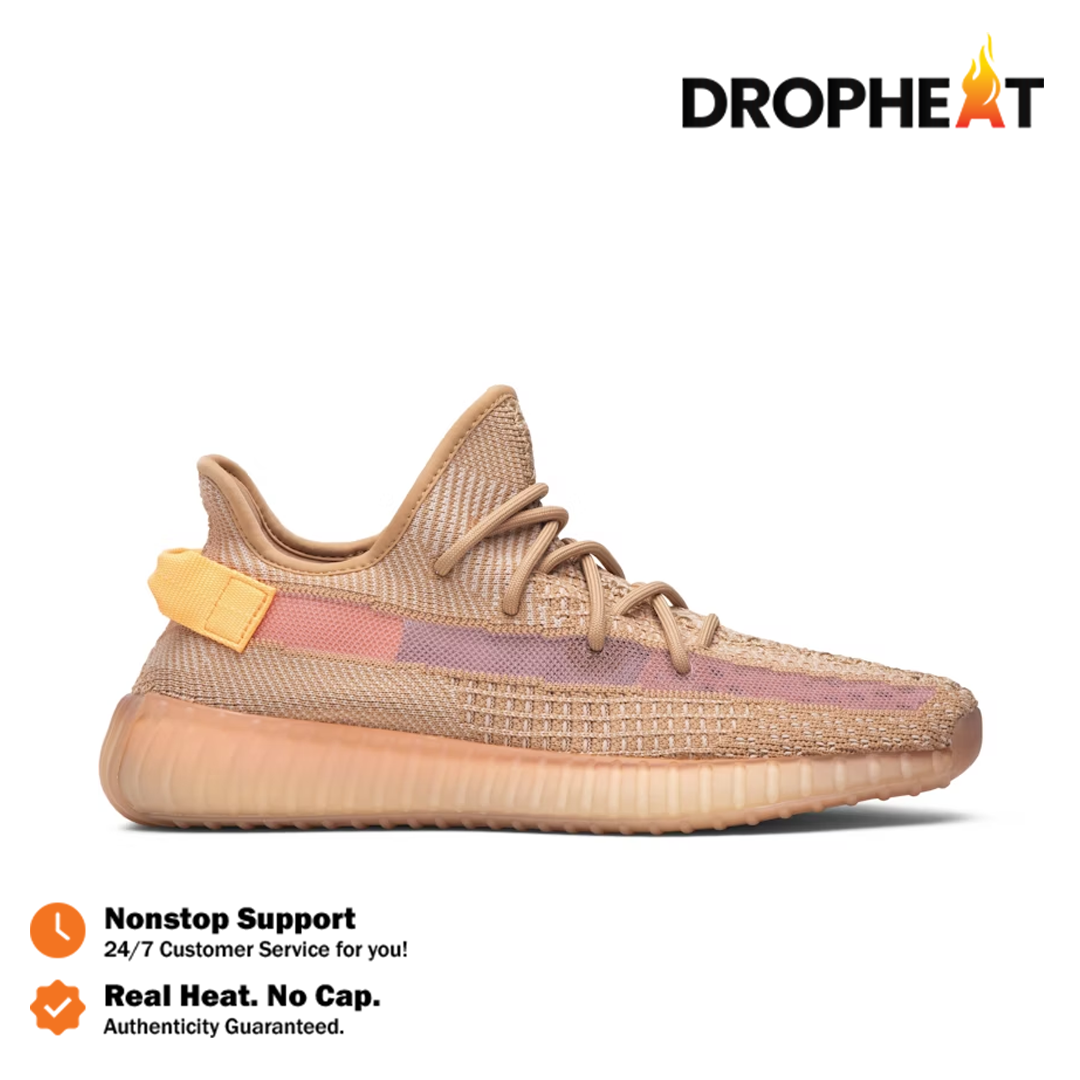 Sepatu Adidas Yeezy 350 Boost V2 Clay Orange Sneakers Authentic